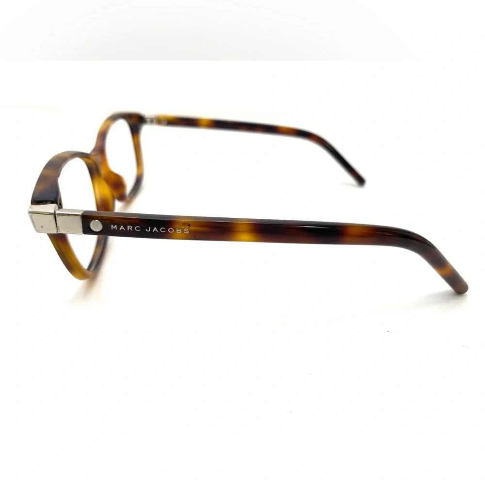 Marc Jacobs Women's Havana Brown Rectangle-Shaped Eyeglass Frames MARC72